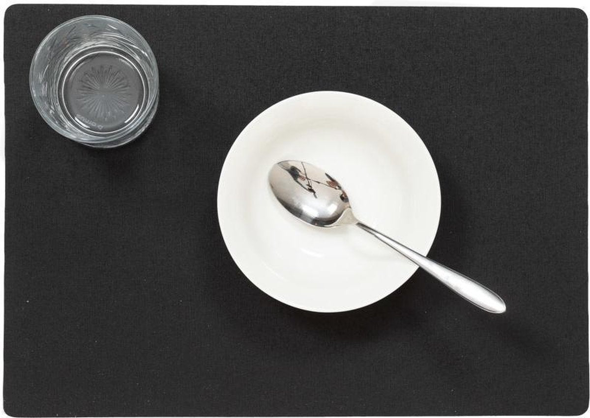 Placemats Textiel maly zwart 30x43cm