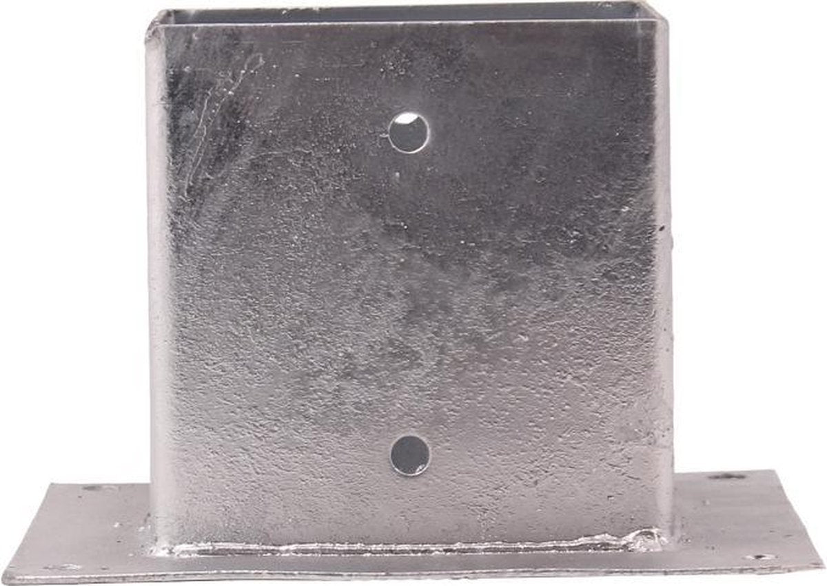 Paalhouder met Plaat Vuurverzinkt Vierkanthout 145x145 mm