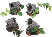 Aquarium decoratie Mand met Planten S