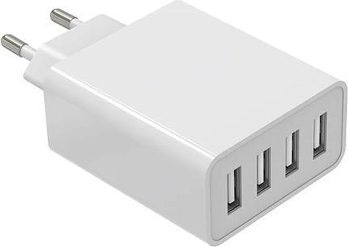 LOUZIR USB thuislader met 4 poorten - Smart IC - 5A / wit