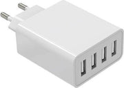 LOUZIR USB thuislader met 4 poorten - Smart IC - 5A / wit