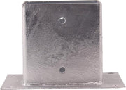Paalhouder met Plaat Vuurverzinkt Vierkanthout 141x141 mm