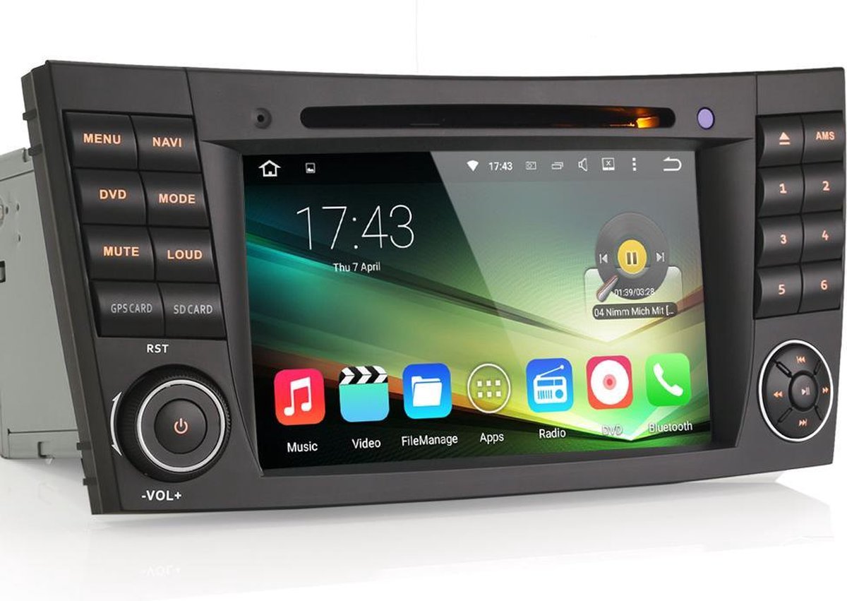 Mercedes CLS/E/G Klasse W219 W211 W463 Android autoradio met Navigatie