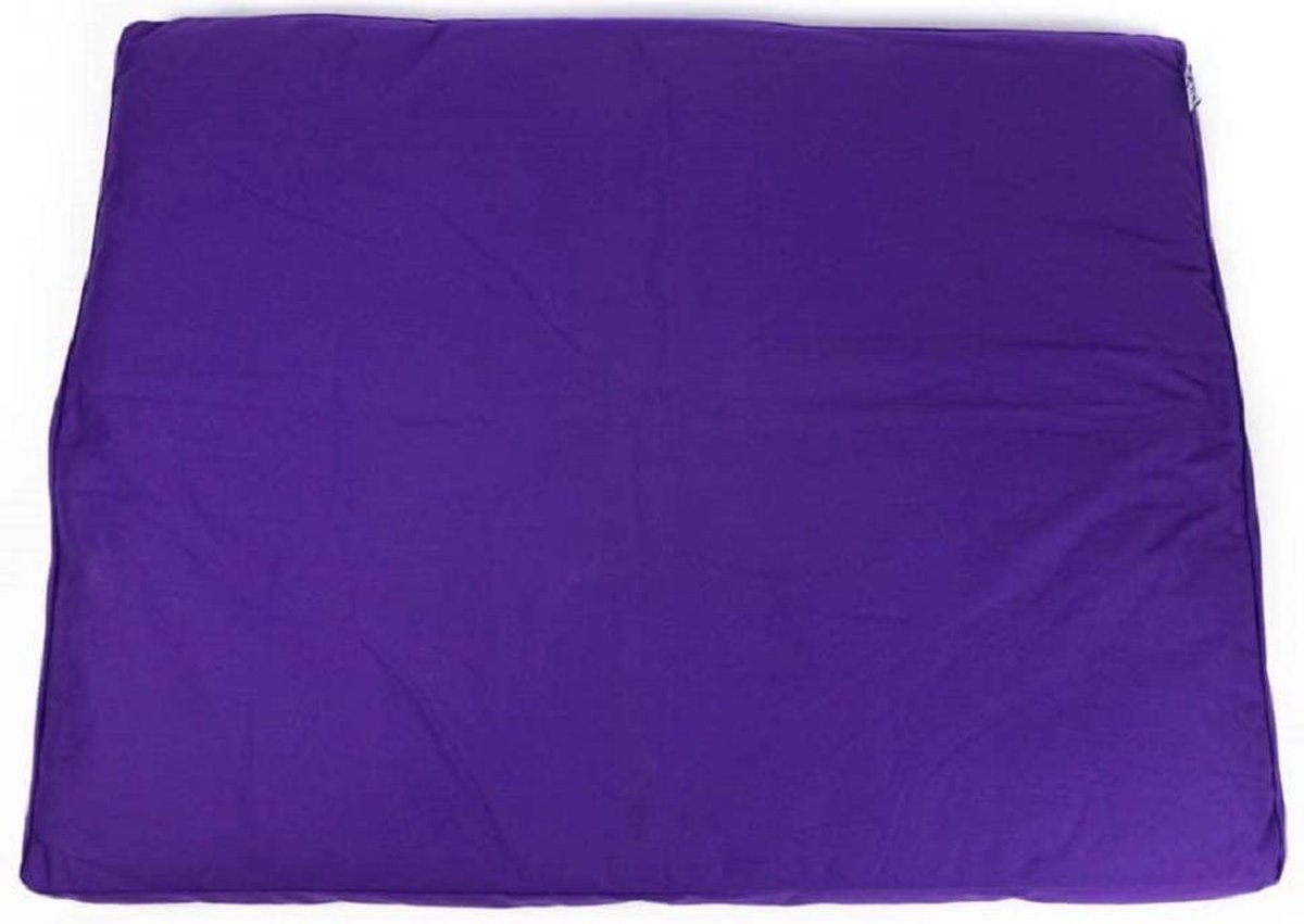 Meditatiemat Zabuton Violet Katoen – 86 x 66 x 6 cm – incl. Binnenhoes