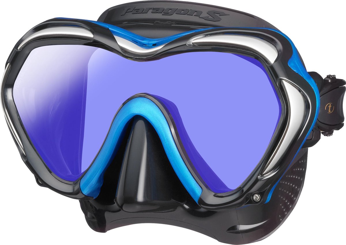 Tusa Paragon S Duikbril - Doorlopend Glas - Siliconen