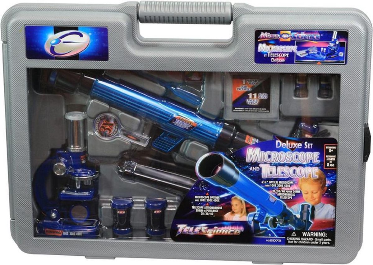 Microscoop En Telescoop In Draagkoffer