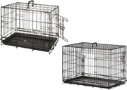 Wire cage black 2 doors 93x57x62cm