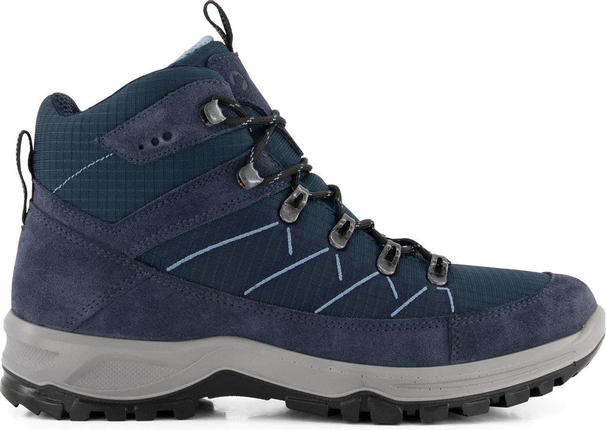 Travelin' Svendborg - Hoge Heren wandelschoenen - Waterdicht en ademend - Blauw Leer - Maat 46