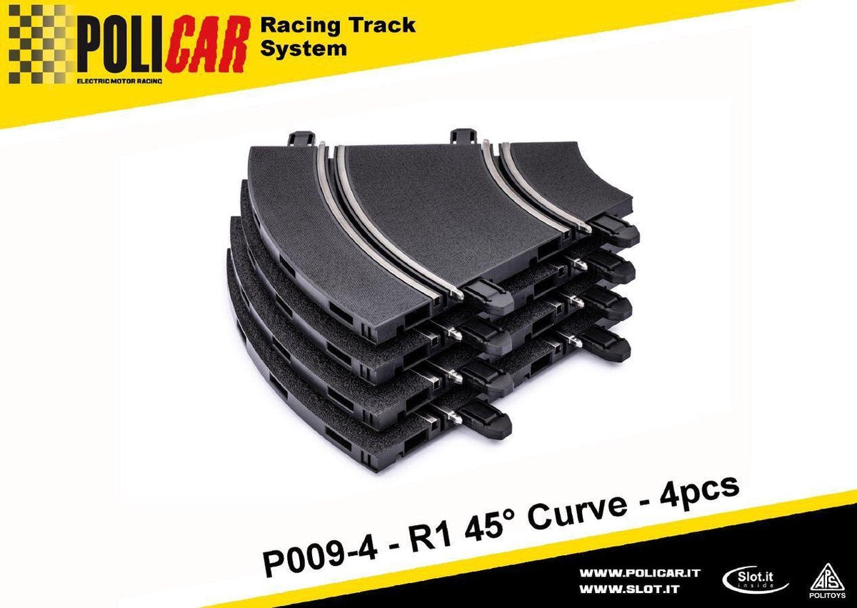 Policar - R1 45° Curve - 4x (Plc-p009-4)