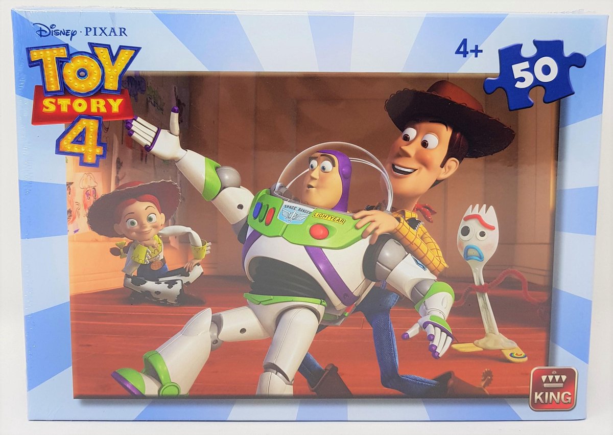 DISNEY - TOY STORY 4 - PUZZEL - 50 STUKJES - WOODY - VORKIE - BUZZ LIGHTYEAR - JESSIE