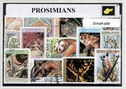 Halfapen – Luxe postzegel pakket (A6 formaat) - collectie van verschillende postzegels van halfapen – kan als ansichtkaart in een A6 envelop. Authentiek cadeau - kado - kaart - aapje - aap - primaat - dieren - halfaap