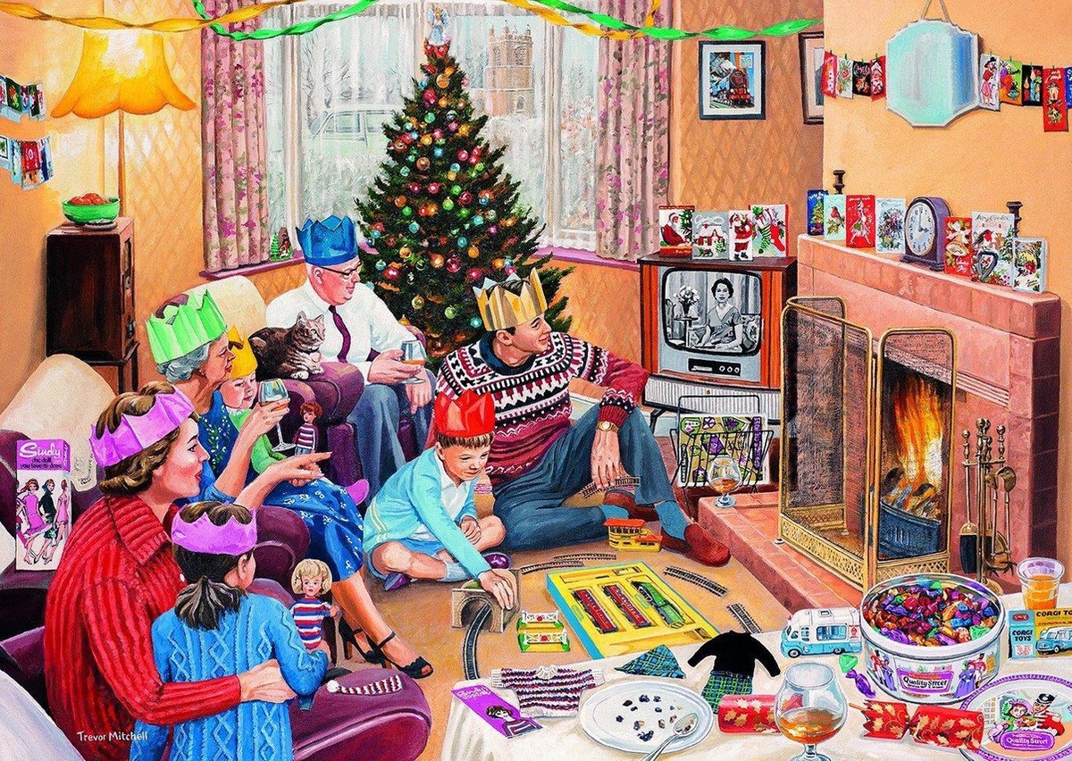 Gibsons puzzel Magic of Christmas - 4 x 500 stukjes