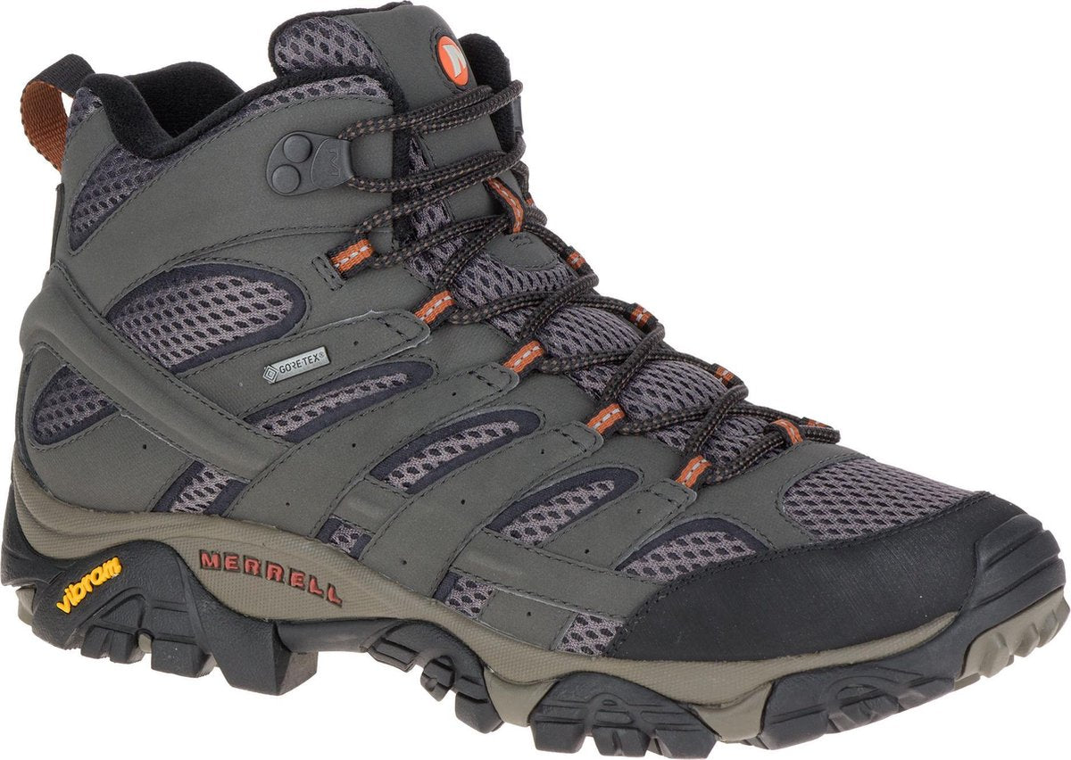 Merrell  Moab 2 Mid Gore-Tex  Wandelschoenen - Maat 41 - Mannen - zwart/grijs