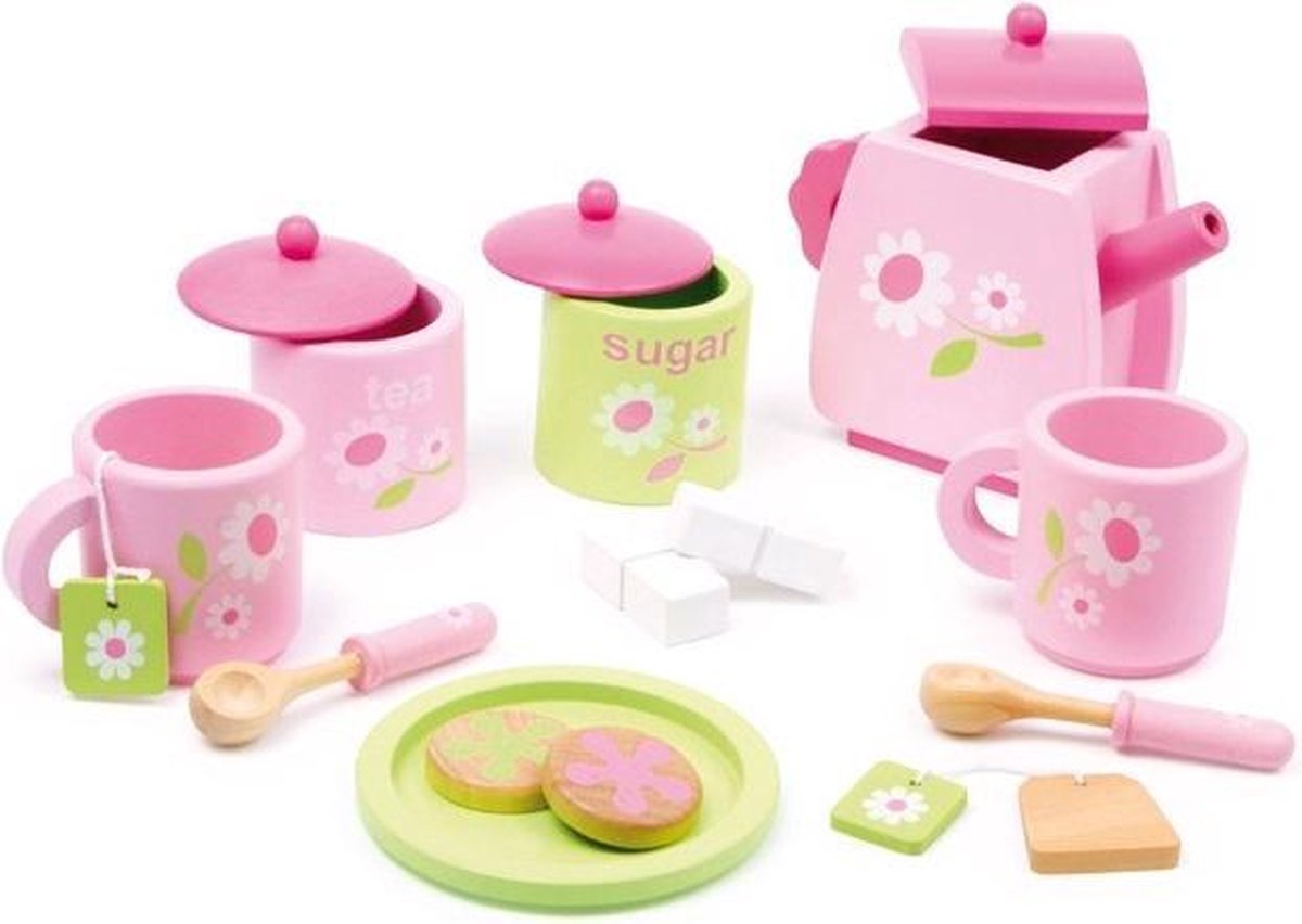 Small foot Houten theeservies roze