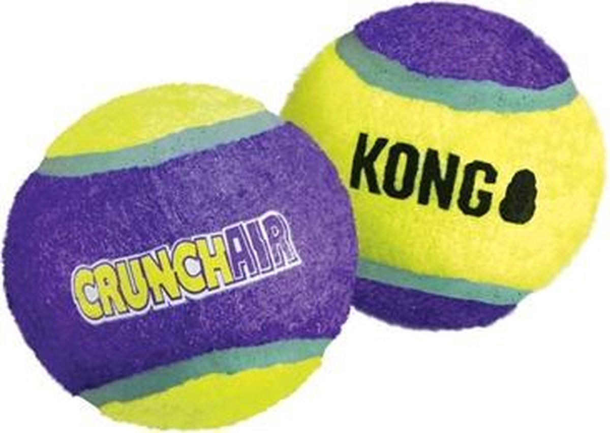 Kong crunchair tennisballen - 5x5x5 cm 3 st - 1 stuks