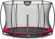 Trampoline EXIT Silhouette inground - ø305cm met veiligheidsnet - roze