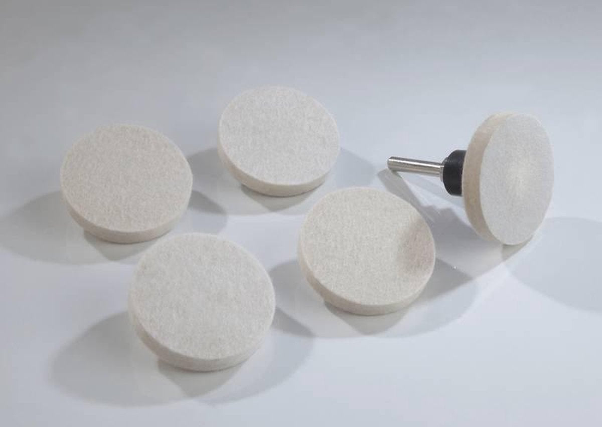 Westfalia Vilt polijstschijven 5 stuks diameter van 50 mm