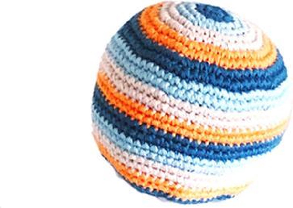 Pebble Organic rammelaar - ball - rainbow - fairtrade - duurzaam