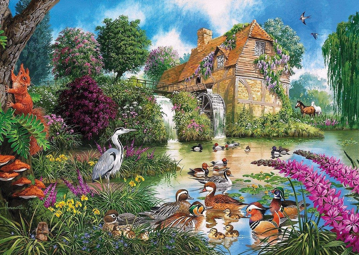 Gibsons puzzel Flora & Fauna - 4 x 500 stukjes