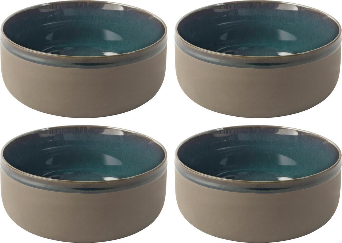 Kom Ø 16x4cm Blauw Table Tales Azur - set 4 stuks