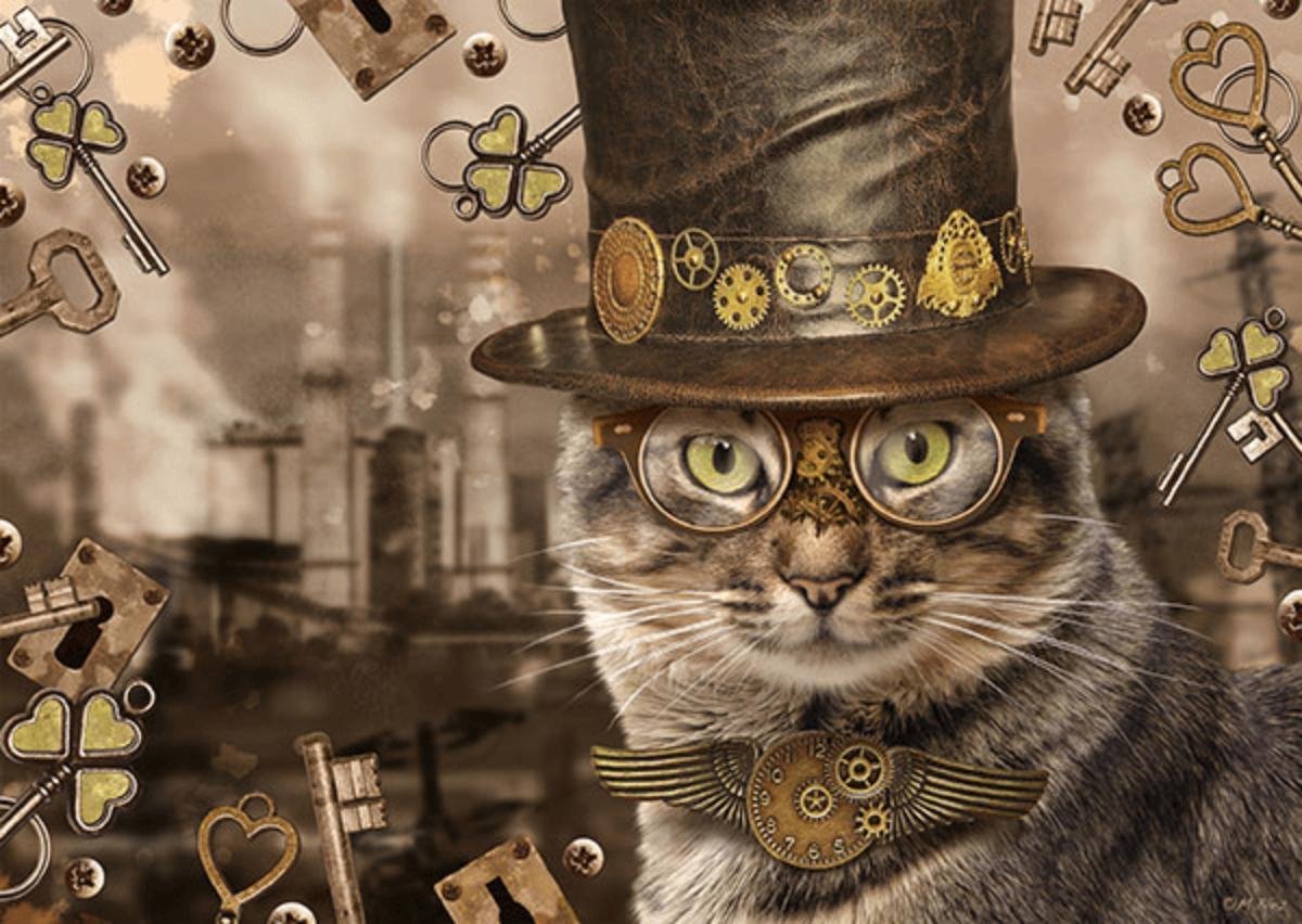 Schmidt puzzel Steampunk Kat - 1000 stukjes - 12+