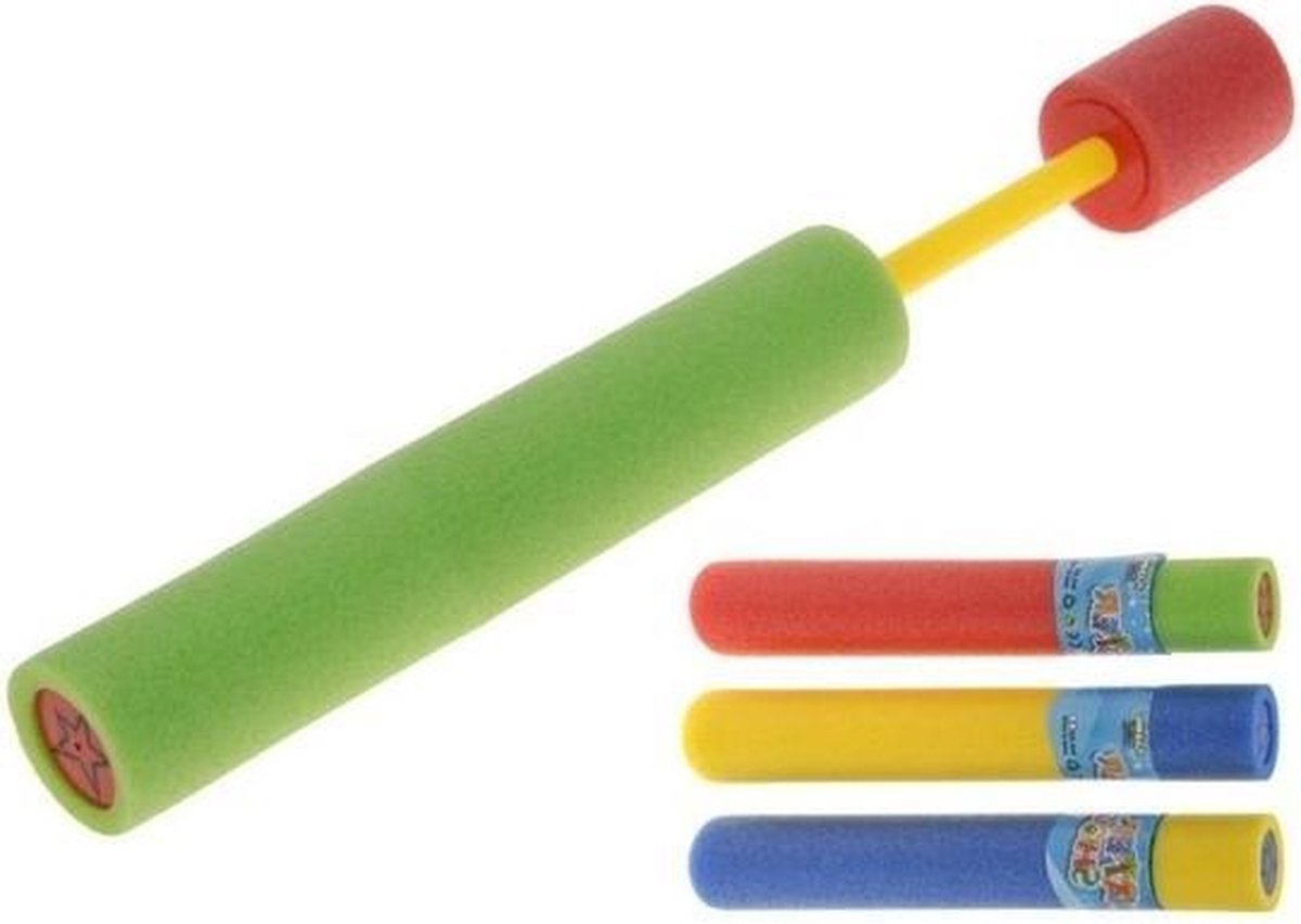 12x Waterpistool van foam 44 cm - Waterpistolen/waterspuiten voor kinderen - Buitenspeelgoed/waterspeelgoed