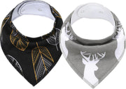 Baby Bandana - Katoen - Herbruikbaar - Stoer - Babyaccessoires - Baby & Kind | Grijs