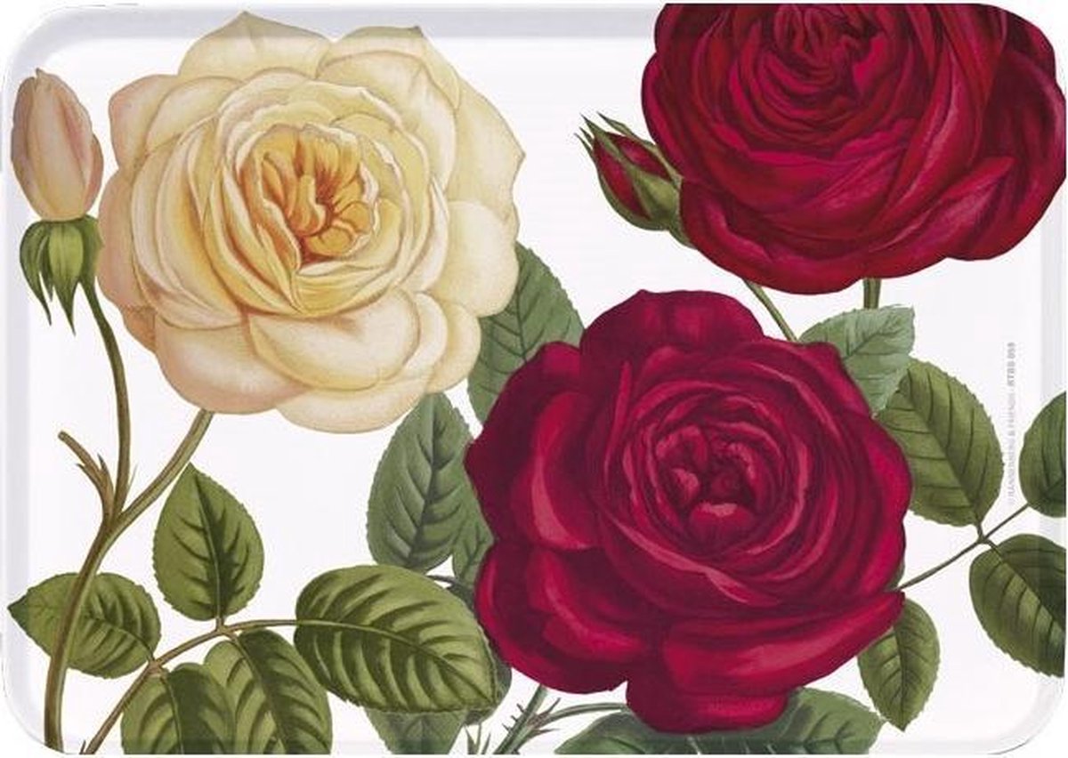 Dienblad Rode Rozen 30x21cm