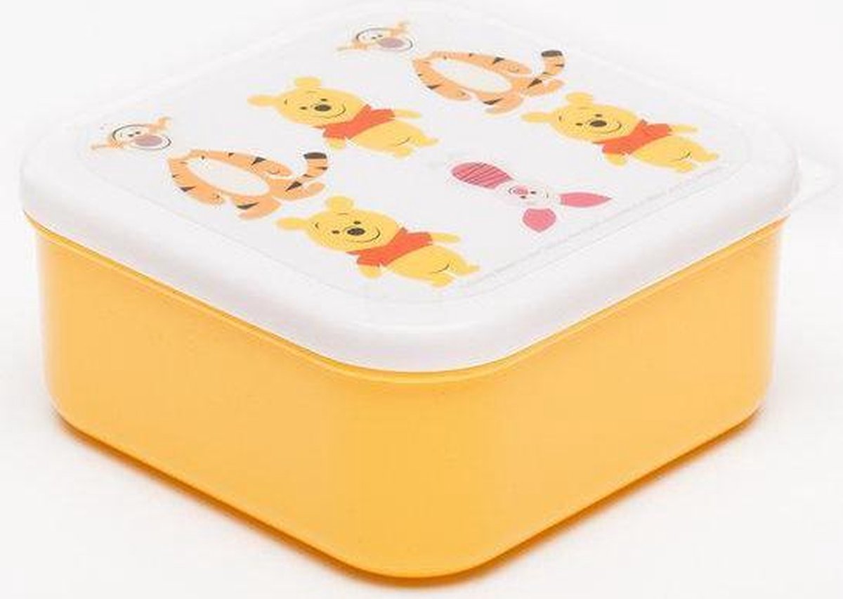 Zak!Designs Pooh Big Face broodtrommels set van 3
