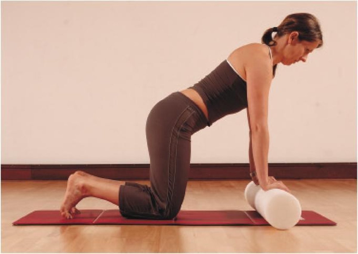 MEIJERS Pilates harde witte rol - Ø 15 cm - 90 cm lang