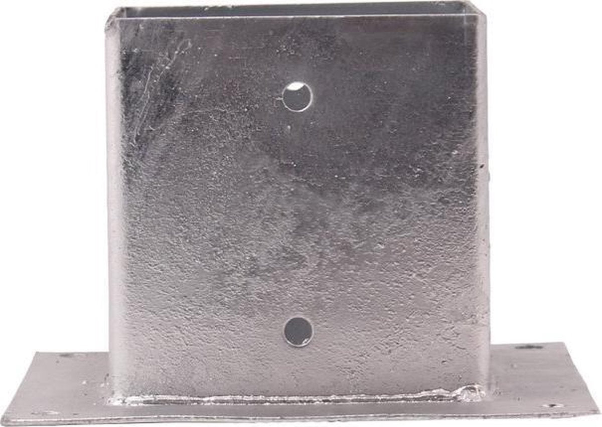 Paalhouder met Plaat Vuurverzinkt Vierkanthout 151x151mm