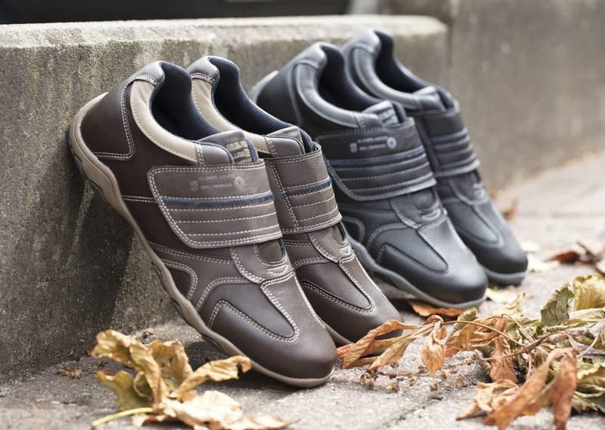 Herenschoenen met klittenband bruin maat 41