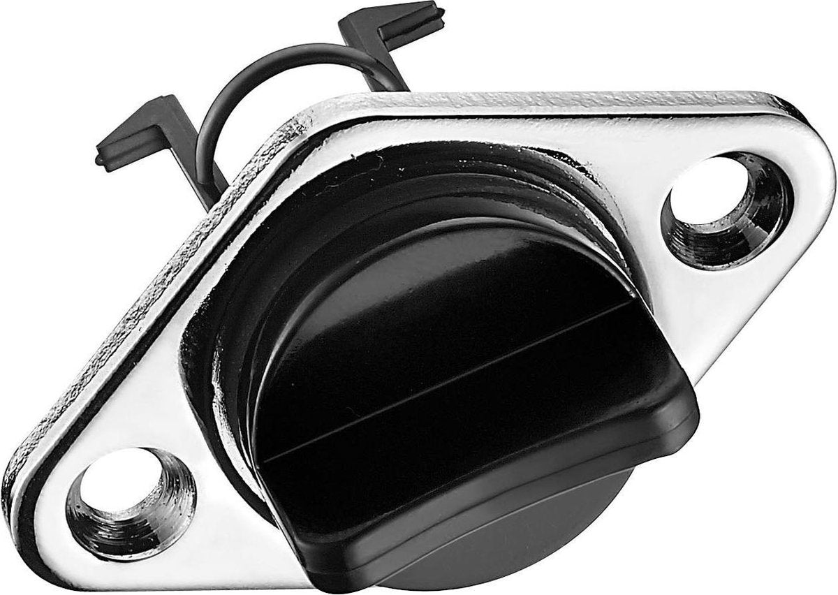 FES Lensplug met verchroomd messing huis 19mm