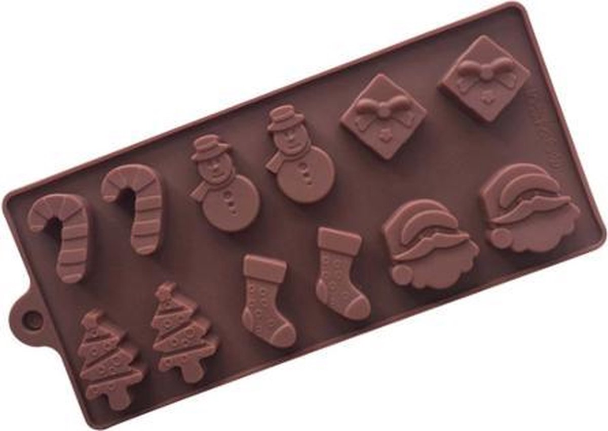 Chocoladevorm Kerstmis - Siliconen Vorm Kerst - Siliconen Vorm Ijsblokjes - Siliconen Vorm Ijsklontjes - Siliconen Vorm Chocolade