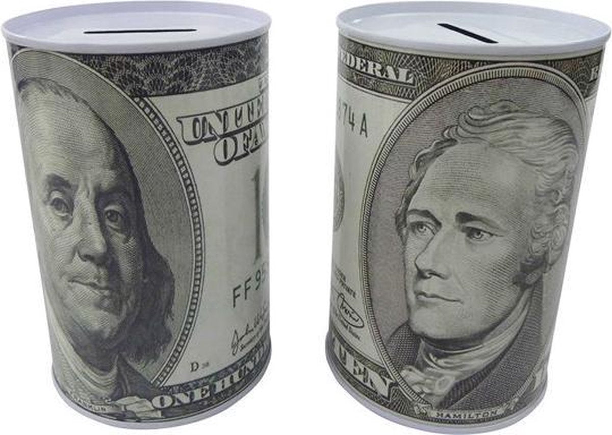 Spaarblik Dollar 12x8cm