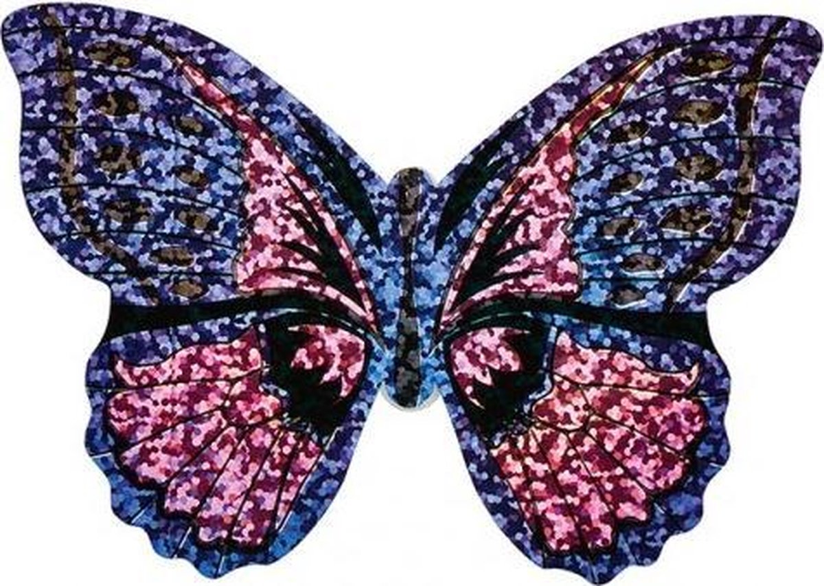 Moses Mini-vlieger Met Touw Vlinder 10 Cm Roze/paars