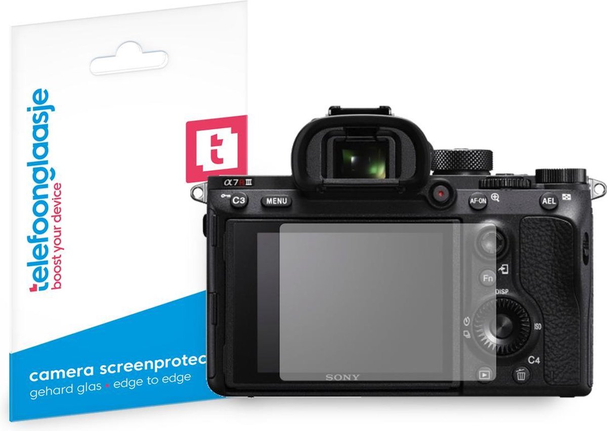 Sony Alpha A7R III screenprotector gehard glas