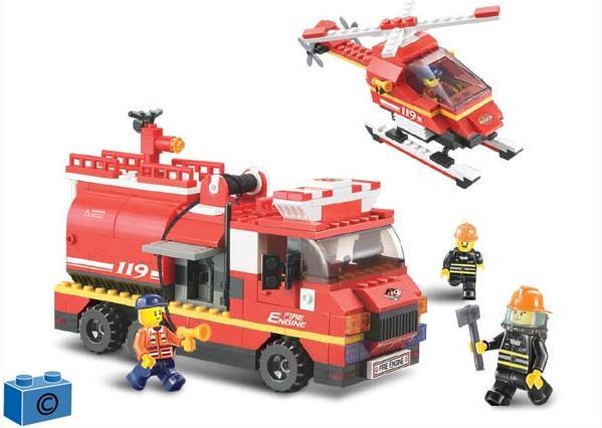 Sluban Watertankwagen En Helicopter