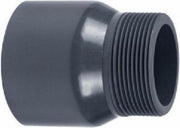 PVC Puntstuk lijm/buitendraad - Koppeldeel - Koppelstuk zwembad - 10 bar (PN10) | 50 x 1