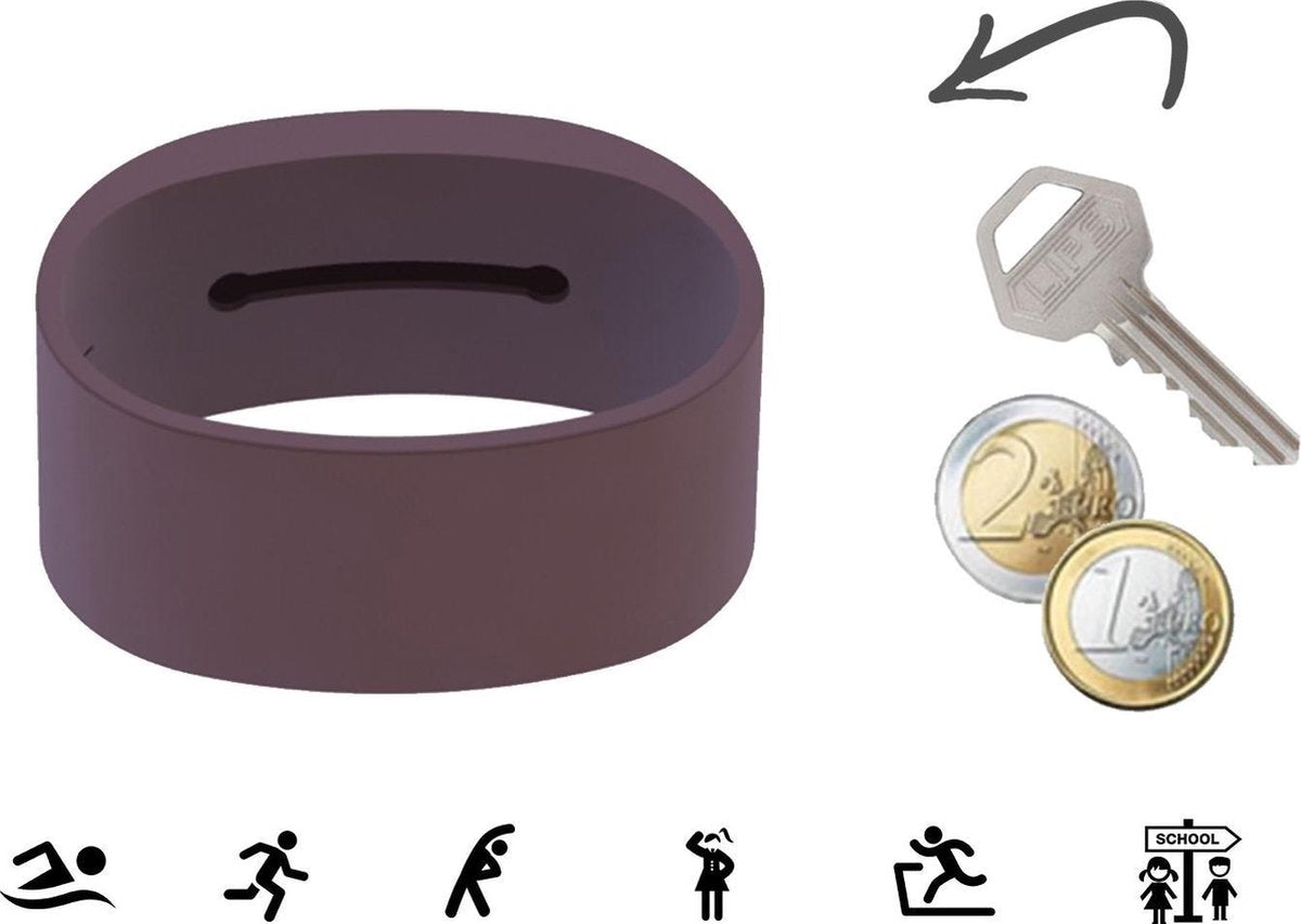 Sleutelarmband - Maat S - Paars