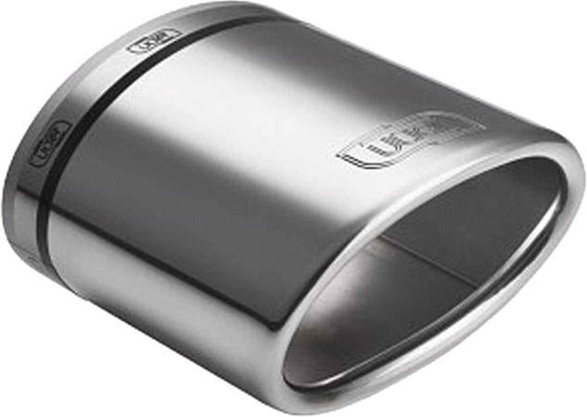Ulter Sport Uitlaatsierstuk Ovaal/schuin 95 X 65 Mm Ø40-55 Mm 120 Mm Rvs Zilver