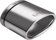 Ulter Sport Uitlaatsierstuk Ovaal/schuin 95 X 65 Mm Ø40-55 Mm 120 Mm Rvs Zilver