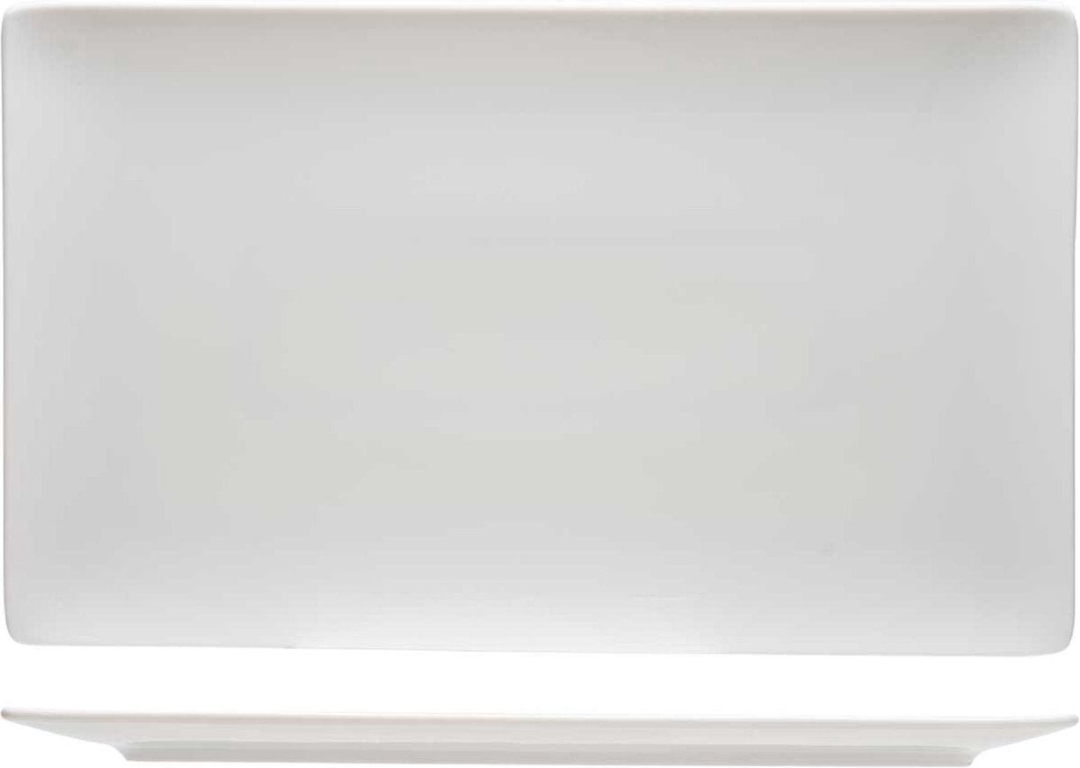 Cosy en Trendy Azia Plat Bord Aardewerk - 23x14cm (set van 6) En Yourkitchen E-kookboek - Heerlijke Smulrecepten