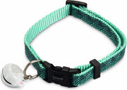 Beeztees nylon kattenhalsbandje Geo. Donkergroen. 20-30 cm x 10 mm.