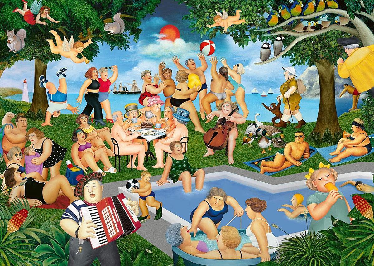Schmidt - Partytime puzzel  - dikke dames - 1000 stukjes