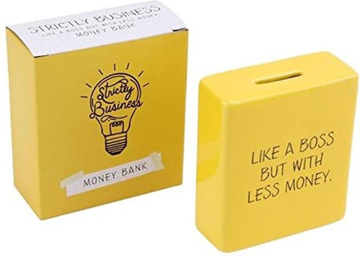 CGB Giftware Strictly Business Yellow Like A Boss Money Bank