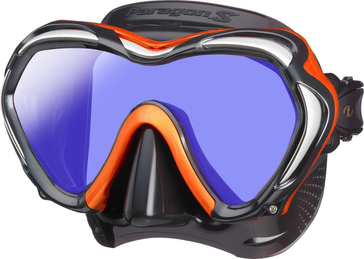 Tusa Paragon S Duikbril - Doorlopend Glas - Siliconen