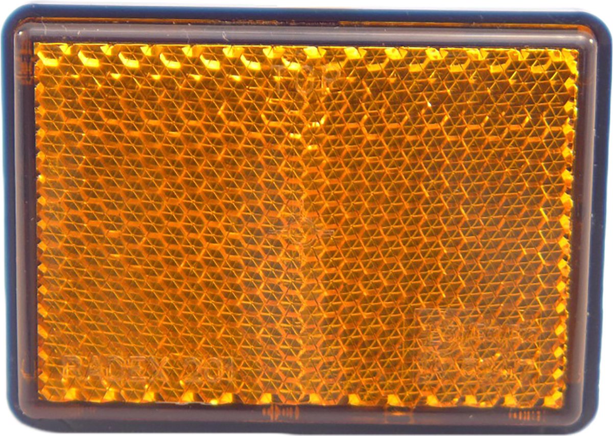 Reflector Rechthoekig Oranje met plakstrip