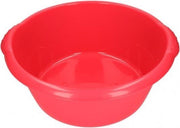 Grote afwasteil / afwasbak rond rood 25 liter - camping / handwas afwasteilen