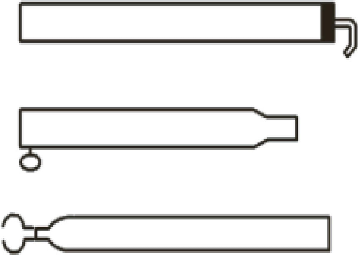 Campking dakligger staal 25/22 - 170-250 cm - E
